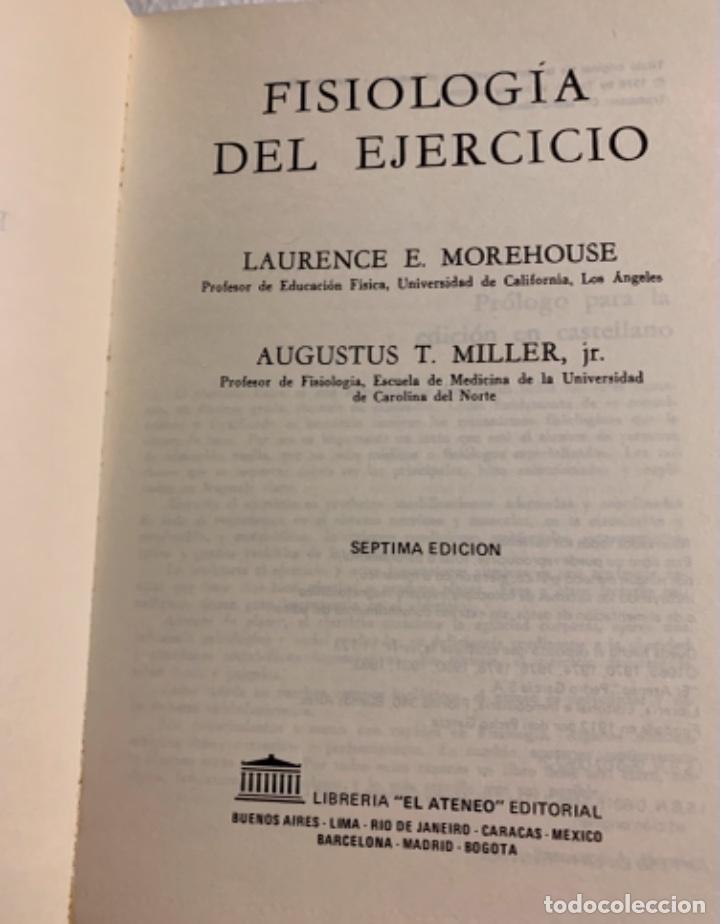 Libros: Fisiolog&iacute;a del ejercicio. Laurence E. Morehouse. 1983 - Foto 2