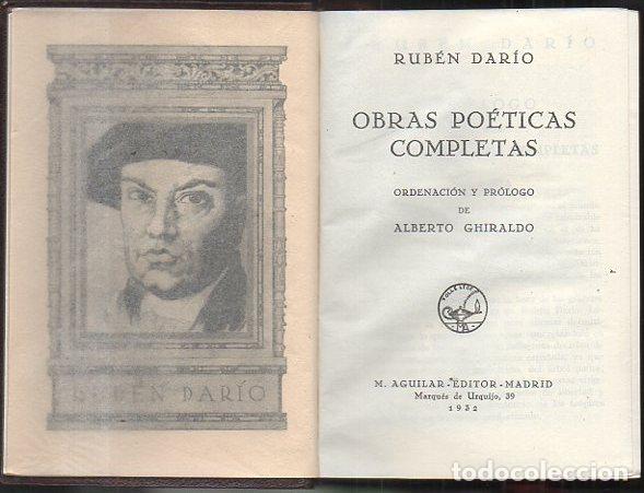 Libros: OBRAS POETICAS COMPLETAS. - DARIO, Rub&eacute;n. - Foto 1