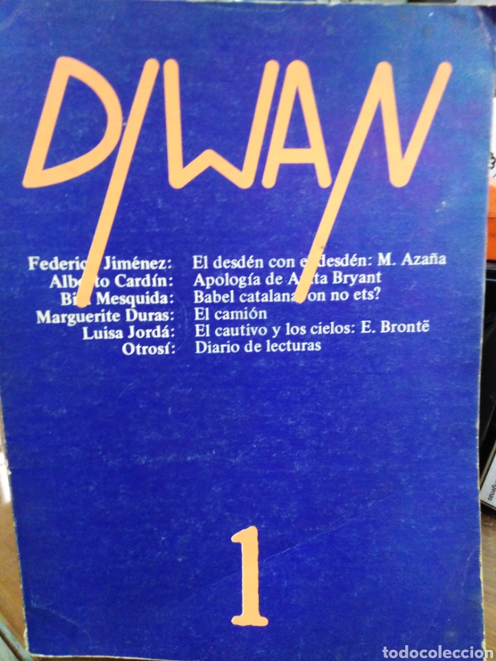 Libros: DIWAN-N&deg;1-1&deg;EDICI&Oacute;N 1978-EDITA ALCRUDO-
