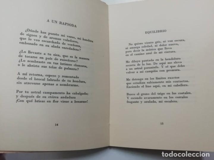 Libros: La voz en la mano. Nieves Rueda. Poes&iacute;a. 1966 - Foto 3