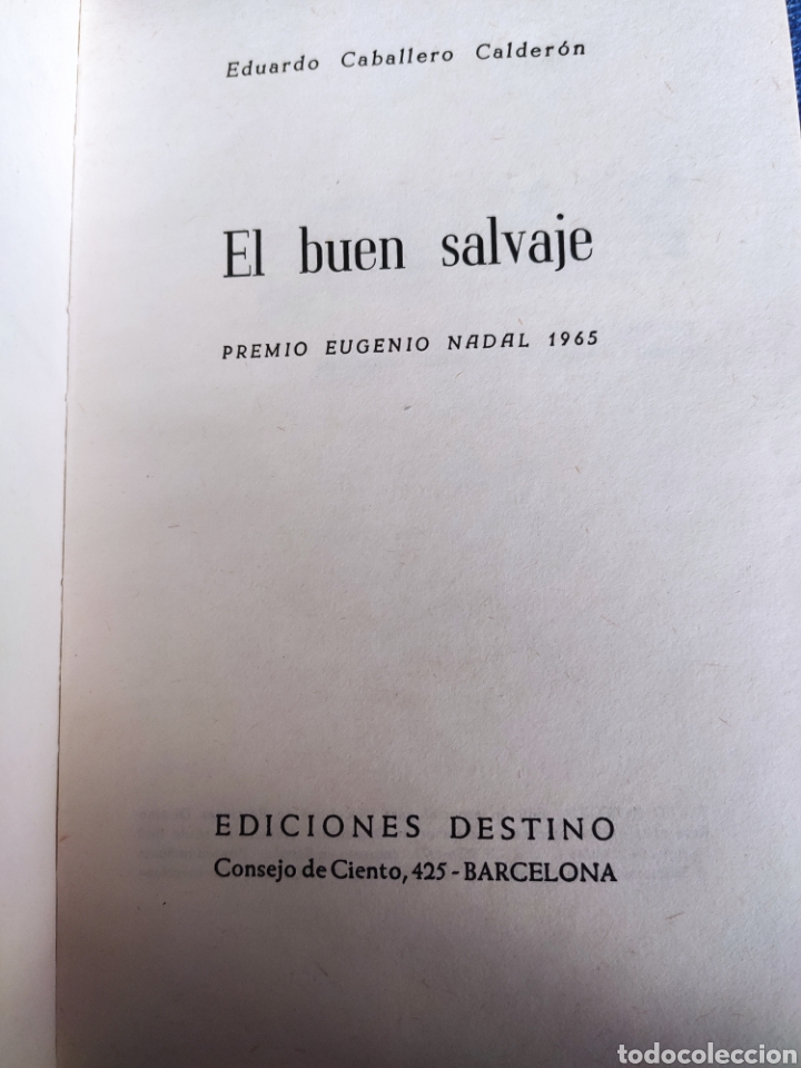Libros: El Buen Salvaje. Eduardo Caballero Calder&oacute;n - Foto 3