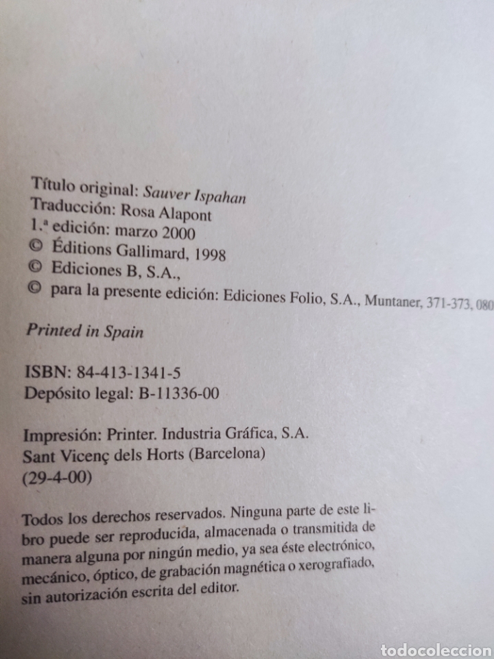 Libros: El Cerco de Ispah&aacute;n. Jean Christophe Rufin. - Foto 3