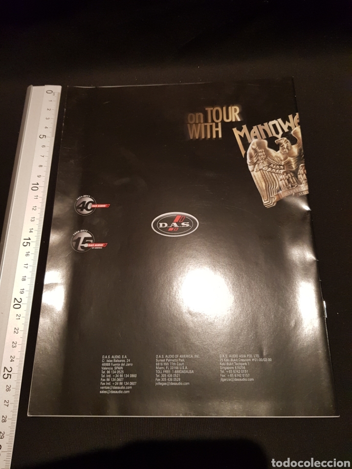 Libros: Cat&aacute;logo de altavoces DAS Manowar de la gira 2011. En espa&ntilde;ol. - Foto 2