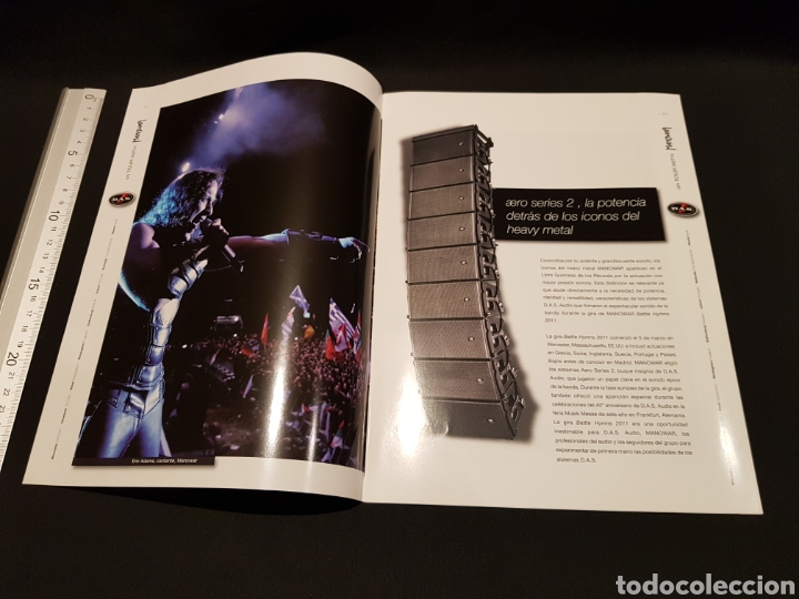 Libros: Cat&aacute;logo de altavoces DAS Manowar de la gira 2011. En espa&ntilde;ol. - Foto 3