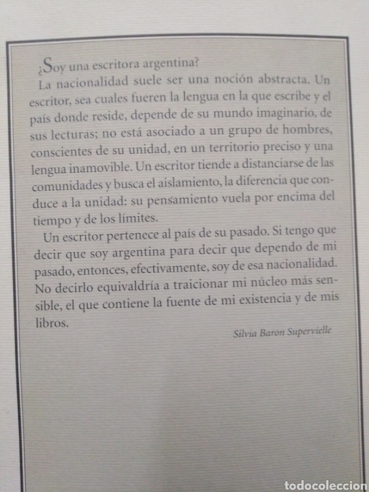 Libros: LA LINEA Y LA SOMBRA - BARON SUPERVIELLE, Silvia - Foto 3