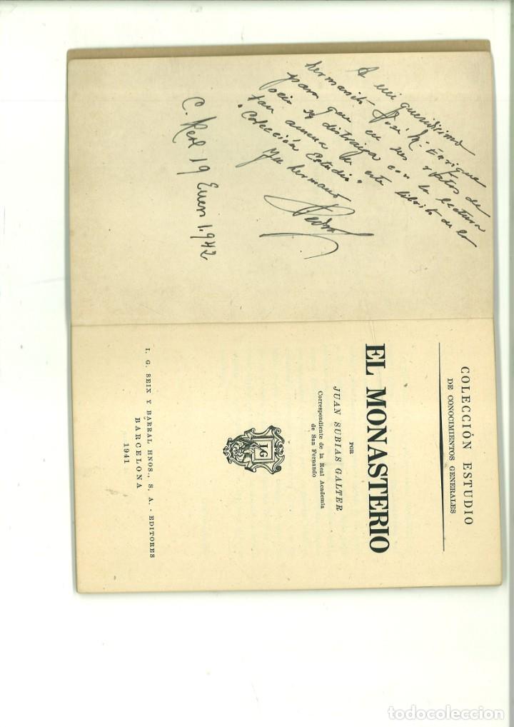 Libros: EL MONASTERIO. Juan Subias Galter - Foto 2