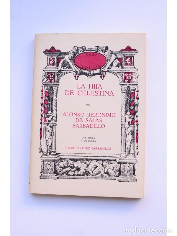 Libros: La hija de Celestina - SALAS BARBADILLO, Alonso Ger&oacute;nimo de - Foto 1