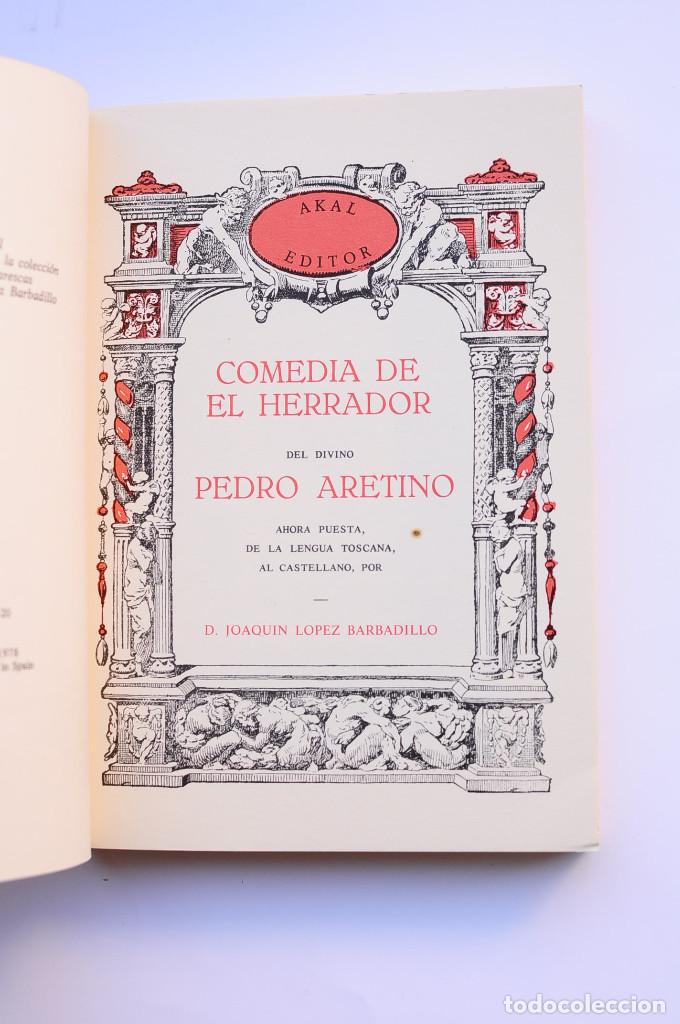 Libros: Comedia de El Herrador - ARETINO, Pietro - Foto 2