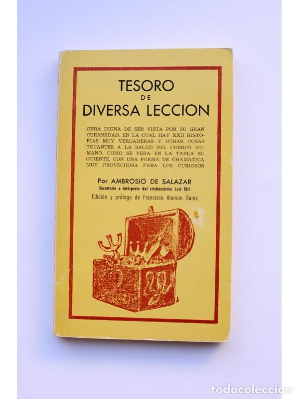 Libros: Tesoro de Diversa lecci&oacute;n - SALAZAR, Ambrosio de - Foto 1