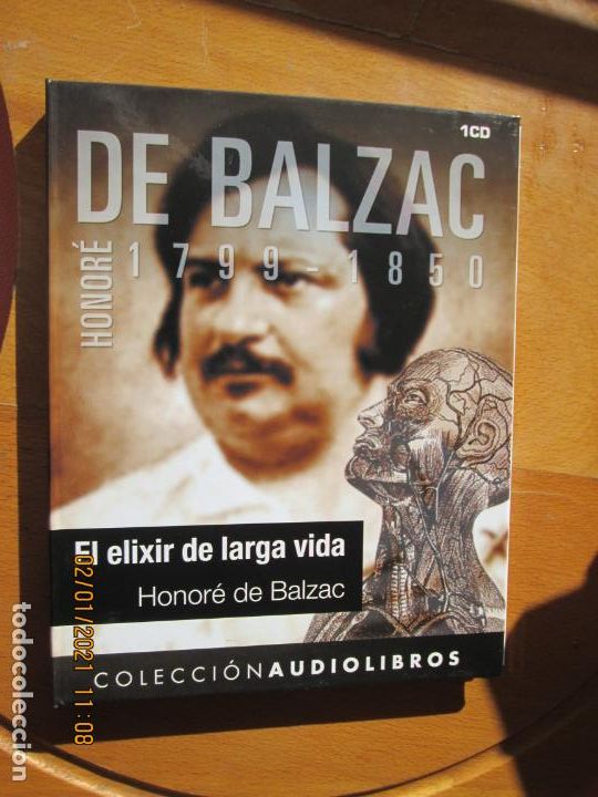Libros: HONOR&Eacute; DE BALZAC - 1799-1850 - EL ELIXIR DE LARGA VIDA - 1CD -AUDIOLIBROS - Foto 1