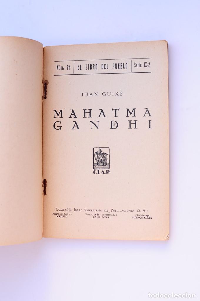 Libros: Mahatma Gandhi - GUIXE, Juan - Foto 2