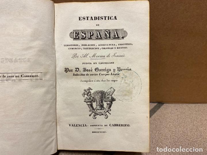 Libros: ESTAD&Iacute;STICA DE ESPA&Ntilde;A. - MOREAU DE JONN&Eacute;S. - Foto 1