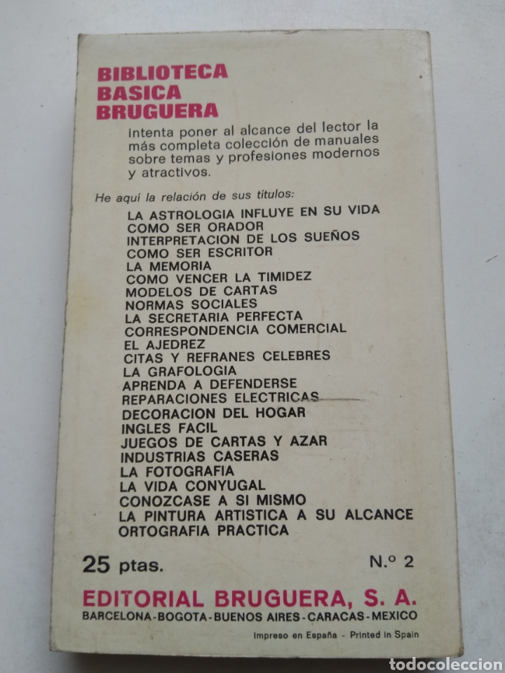 Libros: COMO SER ORADOR/BIBLIOTECA B&Aacute;SICA BRUGUERA - Foto 3