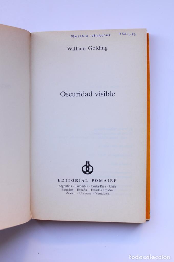 Libros: La oscuridad visible - GOLDING, William - Foto 2