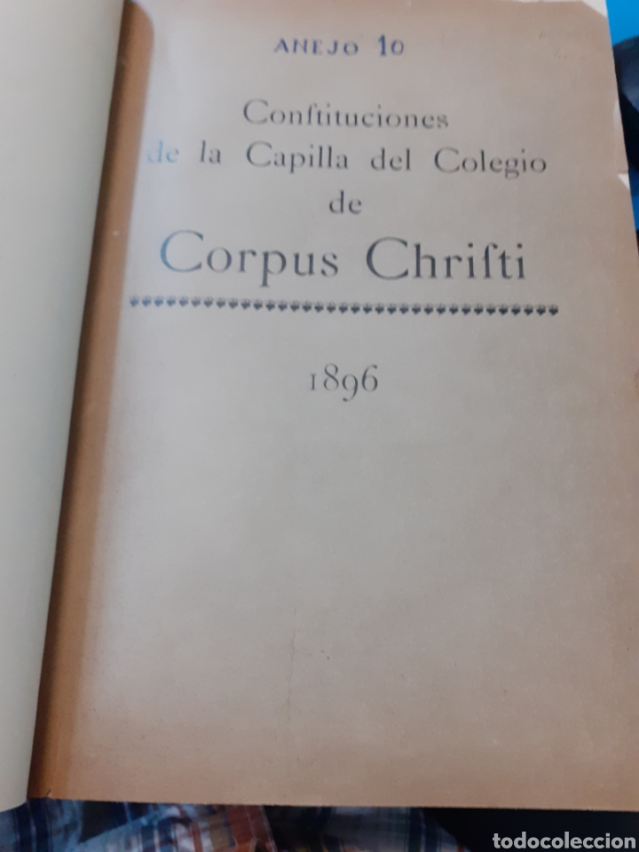 Libros: CONSTITUCIONES DE LA CAPILLA DEL COLEGIO SEMINARIO DE CORPUS CHRISTI - Foto 2