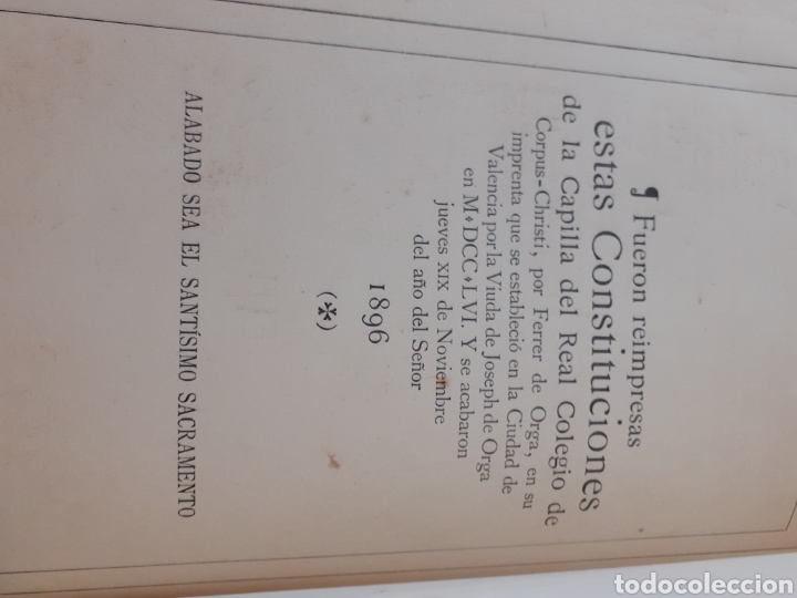 Libros: CONSTITUCIONES DE LA CAPILLA DEL COLEGIO SEMINARIO DE CORPUS CHRISTI - Foto 8