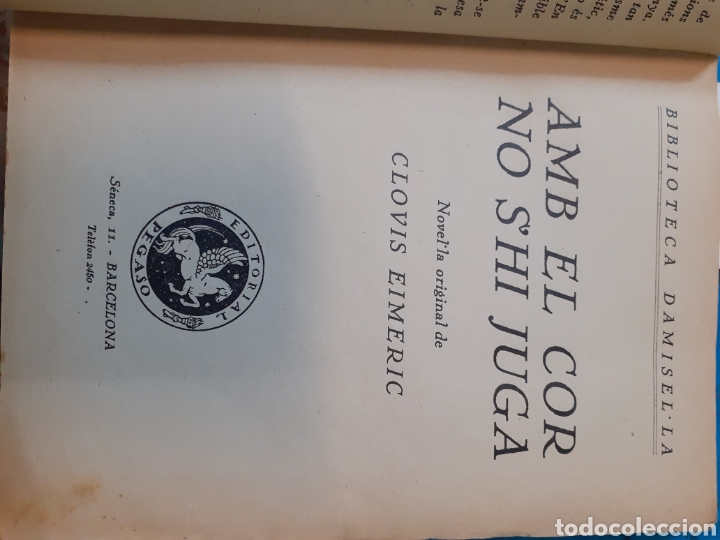 Libros: AMB EL COR NO S&acute;HI JUGA - EIMERIC, Clovis. - Foto 3