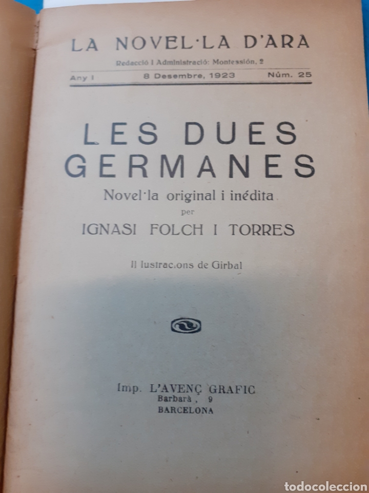 Libros: LES DUES GERMANES - FOLCH i TORRES, I. - Foto 3