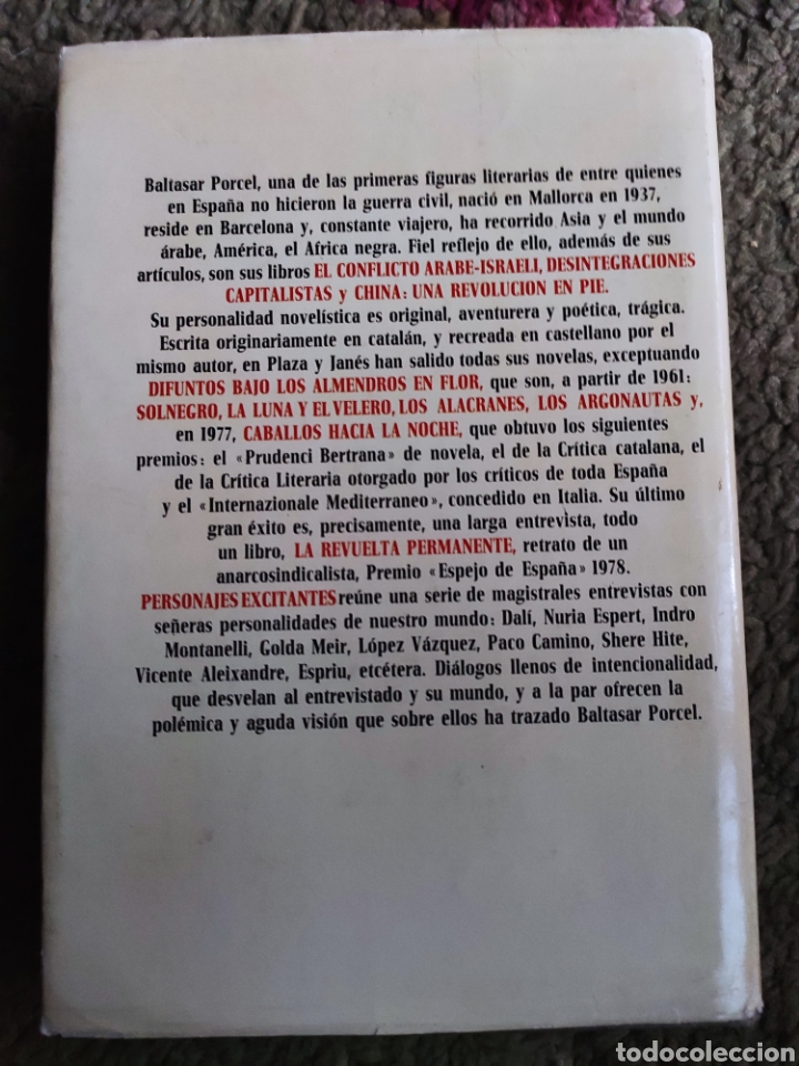 Libros: Personajes Excitantes. Baltasar Porcel - Foto 2