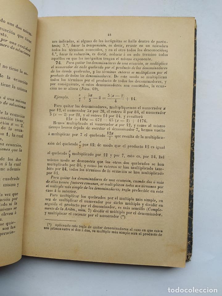 Libros: TRATADO DE &Aacute;LGEBRA ELEMENTAL. 1908. - D.J. CORT&Aacute;ZAR. TDK469 - Foto 4