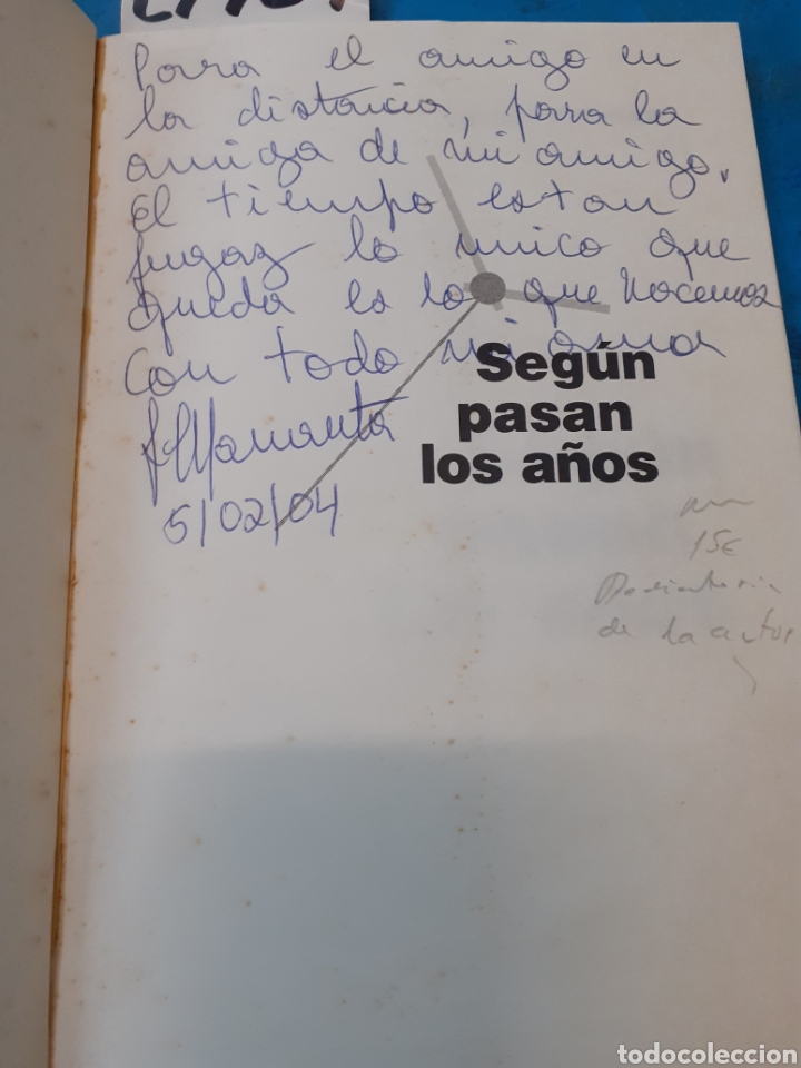 Libros: SEG&Uacute;N PASAN LOS A&Ntilde;OS - MANAUTA, Leticia - Foto 3