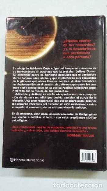 Libros: El S&iacute;ndrome - John Case - Editorial Planeta. TDK322 - - Foto 2