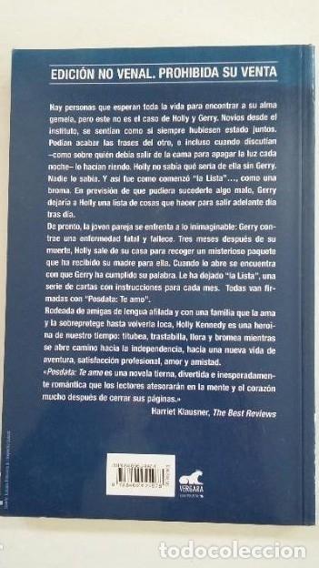 Libros: Posdata: te amo, Cecelia Ahern. TDK203 - - Foto 2