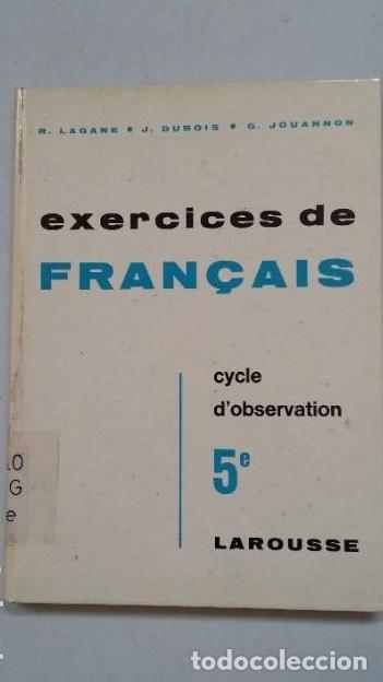 Libros: EXERCICES DE FRAN&Ccedil;AIS. CYCLE D OBSERVATION. 5. LIBRAIRIE LAROUSSE. TDK263 - - Foto 1