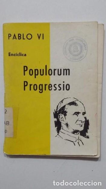 Libros: POPULORUM PROGRESSIO. ENCICLICA PABLO VI. TDK427 - - Foto 1