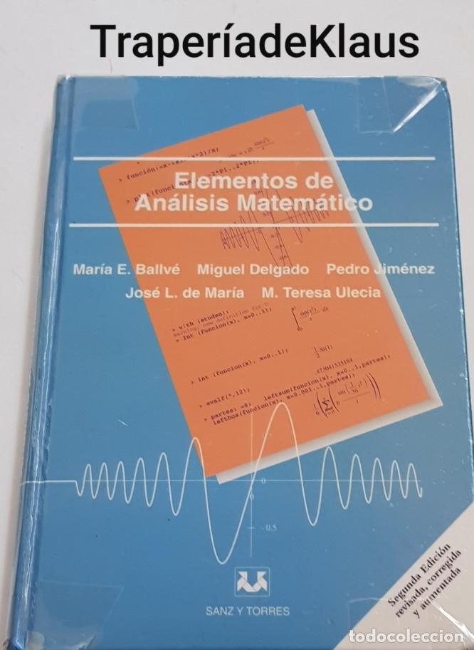Libros: Elementos de analisis matematico - sanz y torres - tdk175 - - Foto 1