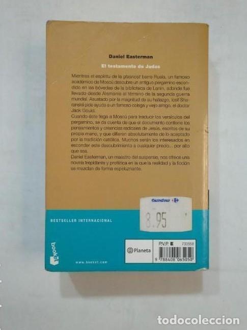 Libros: EL TESTAMENTO DE JUDAS. - DANIEL EASTERMAN. TDK367 - - Foto 2
