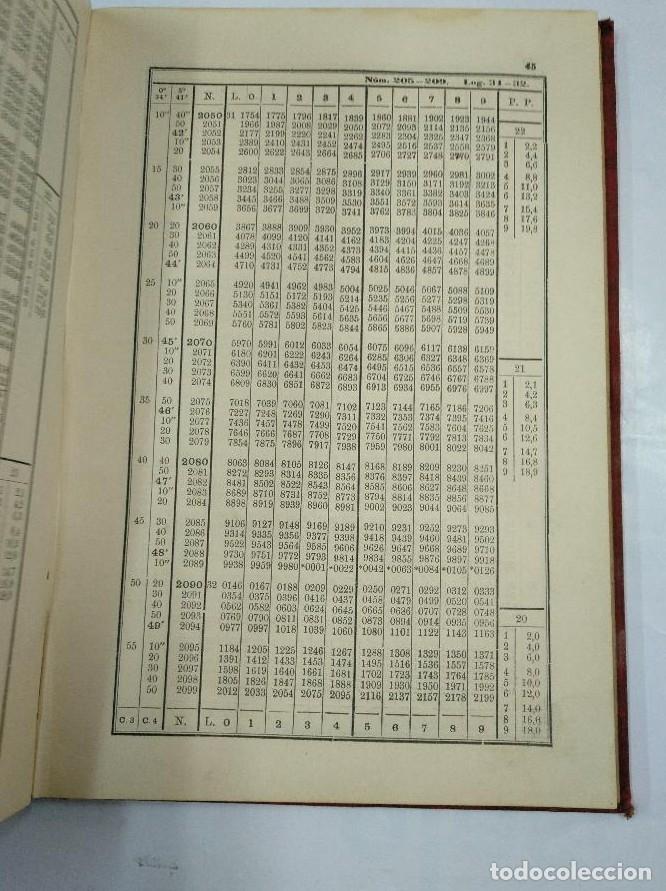 Libros: TABLAS DE LOGARITMOS, TRIGONOM&Eacute;TRICAS Y DE CALCULO DE INTERESES. E. S&Aacute;NCHEZ RAMOS. LOGRO&Ntilde;O 1895 TDK5 - Foto 3