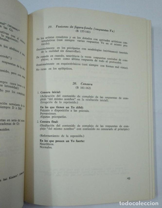 Libros: VADEMECUM DEL TEST DE RORSCHACH. - BOHM, EWALD. EDICIONES MORATA 1968. TDK307 - - Foto 2