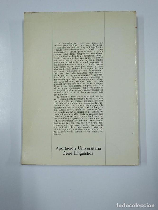 Libros: TEOR&Iacute;A SEM&Aacute;NTICA. - RUTH KEMPSON. EDITORIAL TEIDE. TDK355 - - Foto 2
