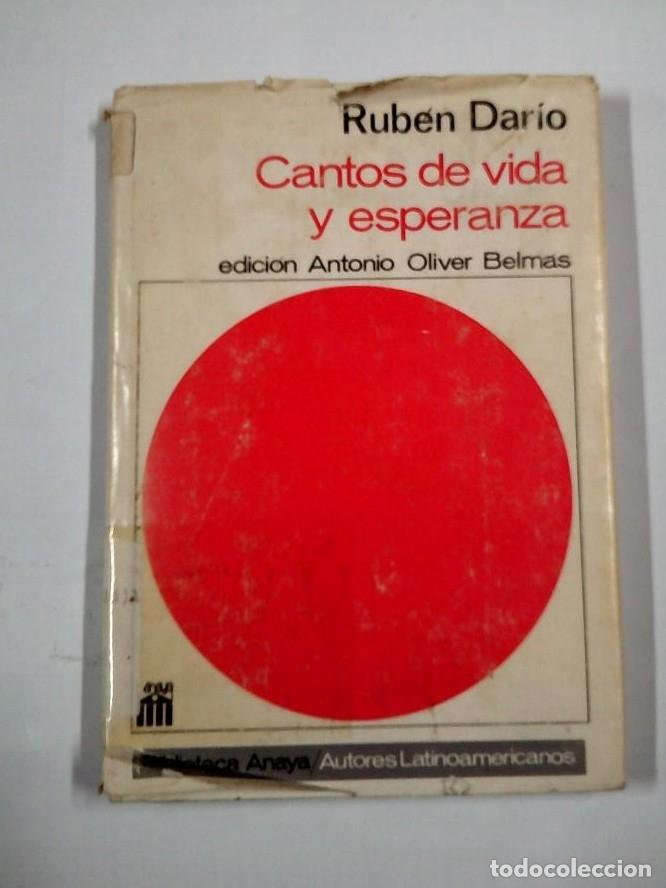 Libros: CANTOS DE VIDA Y ESPERANZA. RUB&Eacute;N DAR&Iacute;O. TDK314 - - Foto 1