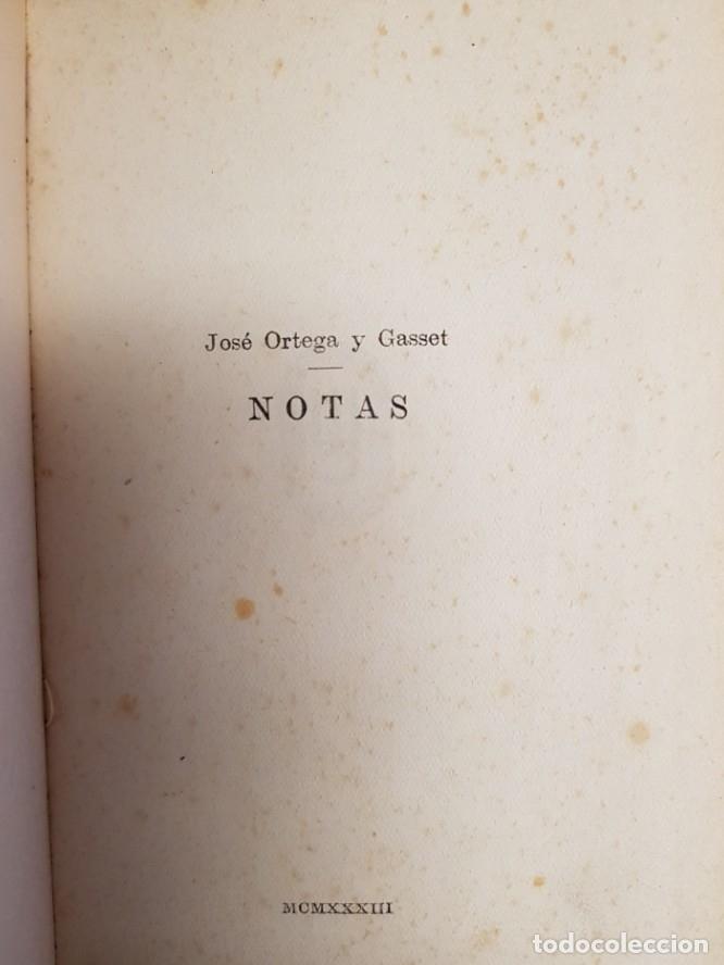Libros: Notas - ORTEGA Y GASSET, Jos&eacute; - tdk239 - - Foto 1