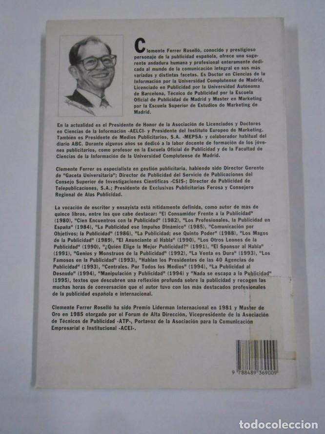 Libros: Nada se escapa a la publicidad. CLEMENTE FERRER. TDK123 - - Foto 2