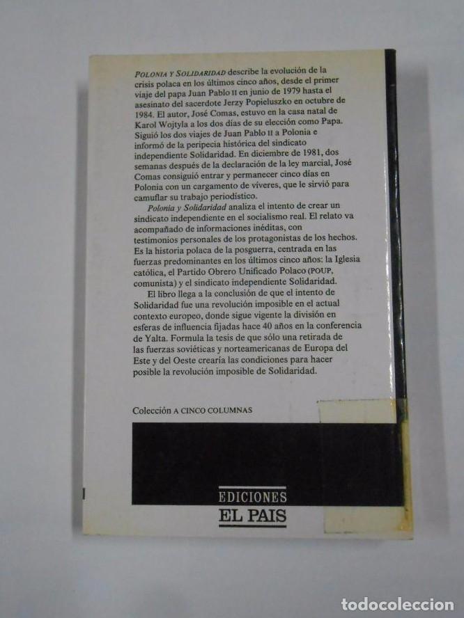 Libros: POLONIA Y SOLIDARIDAD. - COMAS, JOS&Eacute;. TDK19 - - Foto 2