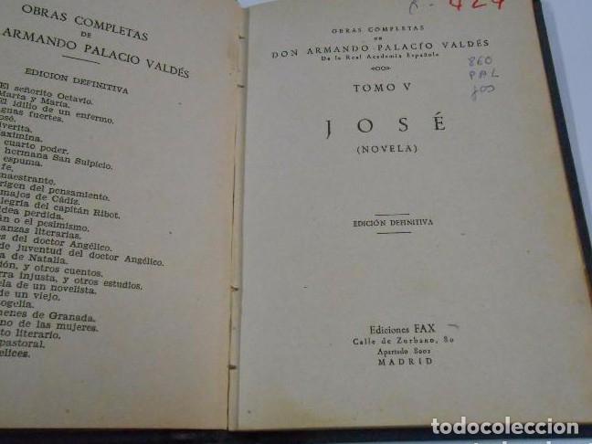Libros: JOSE. TOMO V. NOVELA. EDICIONES FAX. TDK14 - - Foto 2