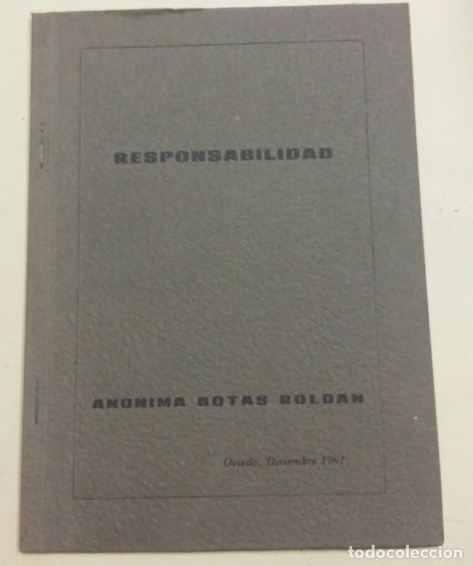 Libros: ANONIMA BOTAS ROLDAN - responsabilidad - tdk227 - - Foto 1