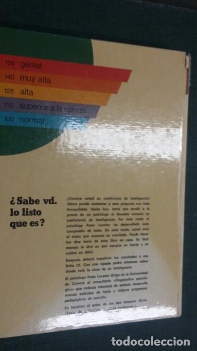 Libros: MIDA SU INTELIGENCIA - PETER LAUSTER - TDK233 - - Foto 2