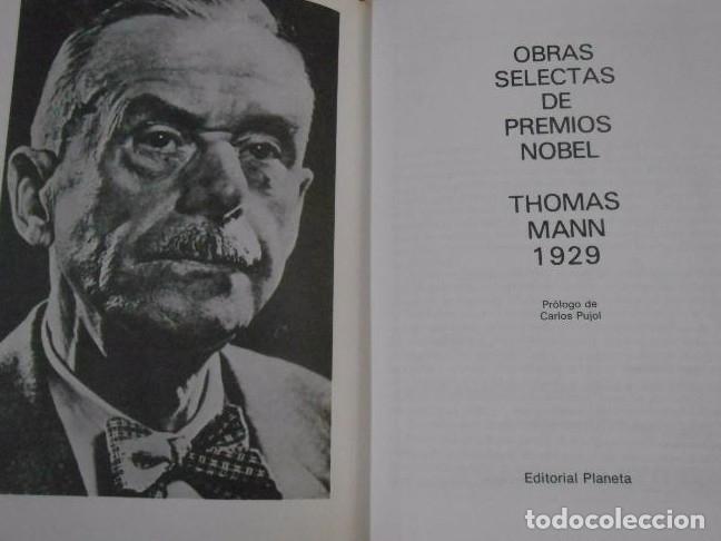 Libros: OBRAS SELECTAS DE PREMIOS NOBEL 1929. THOMAS MANN. TDK285 - - Foto 2