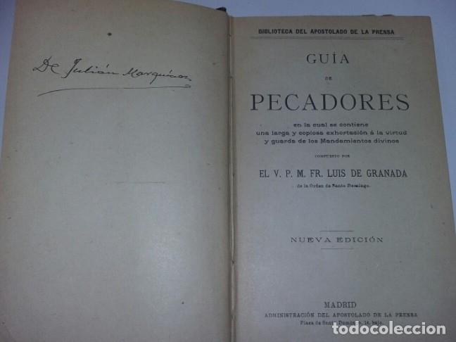 Libros: GUIA DE PECADORES - LUIS DE GRANADA- TDK243 - - Foto 2