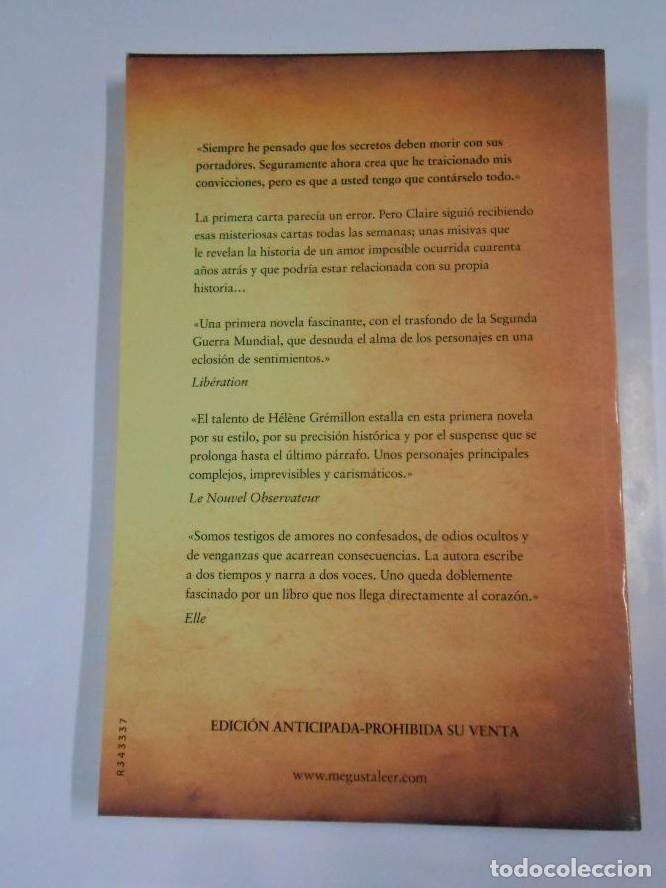 Libros: El confidente. - Gr&eacute;millon, H&eacute;l&egrave;ne. TDK299 - - Foto 2