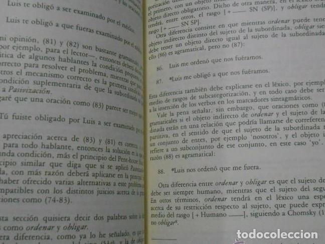 Libros: SINTAXIS TRANFORMACIONAL DEL ESPA&Ntilde;OL. - DINTRONO, Francesco. TDK98 - - Foto 2