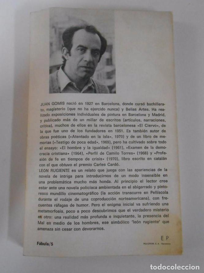 Libros: LE&Oacute;N RUGIENTE. - Gomis, Juan. TDK183 - - Foto 2