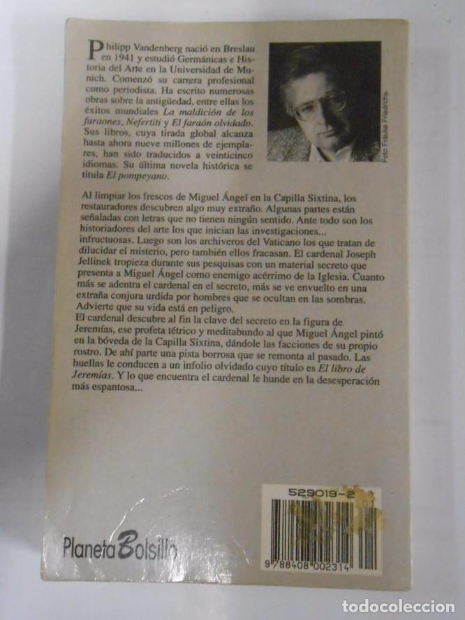 Libros: LA CONJURA SIXTINA. - Vandenberg, Philipp. TDK102 - - Foto 2