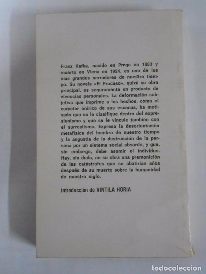 Libros: EL PROCESO. FRANZ KAFKA. TDK99 - - Foto 2