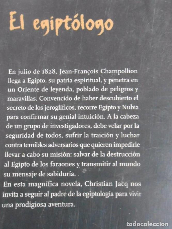 Libros: EL EGIPT&Oacute;LOGO. - CHRISTIAN JACQ. TDK148 - - Foto 2
