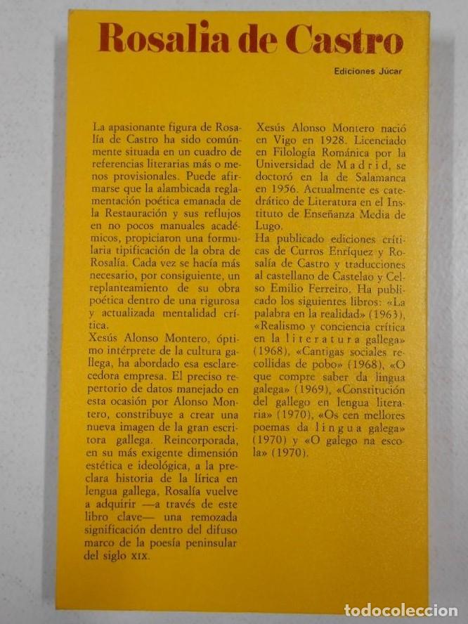 Libros: ROSALIA DE CASTRO. XES&Uacute;S ALONSO MONTERO. - tdk109 - - Foto 2